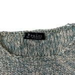 Winter Women's Green Cream Knit Cotton Sweater Sz S Pullover Cozy Fall Photo 1