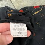 Saint Tropez West St Tropez West Dress 14 Black Red Floral Spagetti Shift Midi VTG 90s Y2K Goth Photo 7