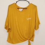 Sadie and Sage Sunkissed Tie Front Shirt Size Medium Photo 0