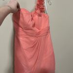 Coral knee length formal dress Pink Size 10 Photo 2