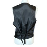 Vintage 90s Western Boho Blue Geometric Pattern Vest. Made in the USA. Size M L Size M Photo 7