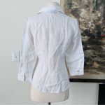 Richard Malcolm Irish Linen Shirt Size Small White Photo 3