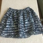 Xhilaration Striped Floral Skater Skirt Pockets Black - Sz Medium Photo 4