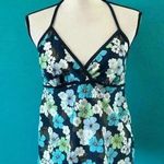 Old Navy  maternity tankini beautiful blue and green flower swim top Photo 0