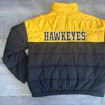 PINK - Victoria's Secret  Iowa Hawkeyes Puffer Jacket NEW Womens M Black Yellow NCAA Photo 3
