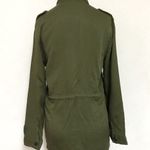 Honey Punch Army Green Patch Military Jacket Photo 3