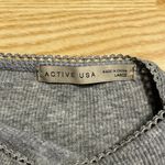 Active USA L Grey Ribbed Tank Top Workout Activewear Comfy Casual Everyday Photo 2