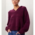 Splendid Ford Burgundy Wool Knit Hooded Pullover Sweater Size XS Photo 1