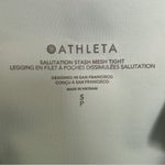 Athleta Dawn Blue Green 7/8 Salutation Stash Mesh Tight Leggings Small NWT Photo 7