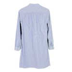 Entireworld Striped Long Sleeve Shirt Dress Mini Cotton Blue White Size XS EUC Photo 5