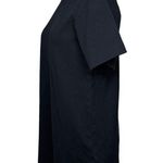 COS Black 100% Cotton Short Sleeve Plain Mock Neck Mini T Shirt Dress Size XS Photo 4