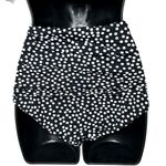 Lands' End  Women’s Polka Dot Racer Back Two Piece Tankini Black/White Size 6 Photo 6