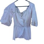 Quum 2XL white blouse puffy sleeve White Size XXL Photo 1