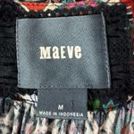 Maeve Anthropologie Dress Women M Monaco Shark Bite Hem Fan Print Flared Party Photo 4