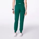 FIGS High Waisted Uman Relaxed Jogger Scrub Pants in Hunter Green, Size X-Small Photo 8
