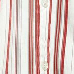 New York & Company red/white/silver button down long sleeve dress shirt Red Size XS Photo 4