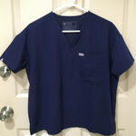 FIGS  Navy V-Neck Scrub Top Catarina SZ XS Photo 0