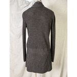 AllSaints Wool Alpaca Blend Longline Draped Cardigan Sweater Jacket M Black Size M Photo 2