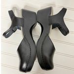 Dansko Black Leather Mary Jane Wedge Clog Shoes Size 39 EU 8.5 US Photo 9