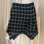 St. John New! Eyelash Tweed Windowpane Skirt Black Sz 6 $595 Photo 4