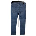 Banana Republic  Mid-Rise Girlfriend‎ Women's Size 0 Blue Cotton Denim Jeans Photo 3