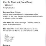 Simply Couture Floral Abstract Tunic S Photo 12