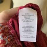 Likely Mitzie Ruffle Tiered Midi Dress Size 10 | Red Floral Off Shoulder Smocked Photo 9