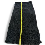 No Boundaries  Black Velvet Leopard Print Maxi Mesh Skirt Medium Photo 9