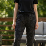 ZARA NWT BLOGGERS FAV TWEED TEXTURED METALLIC THREAD JOGGER PANT Photo 0