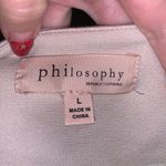 Philosophy  Republic Clothing light beige shrug cropped zip up blazer Photo 4