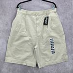 PBX Basics Khaki Tan Pullon Cargo Bermuda Pants Shorts Plus 16W Photo 0