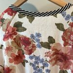 Honeyme Medium Mixed Print Stripe and Floral Pouch Knit Top Photo 6