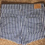 American Eagle Striped Denim Shorts Photo 1