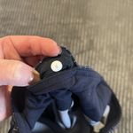 Lululemon Lulu Vertical Stripes Cropped Leggings Womens Size 6 Blue Calf Slits Photo 4