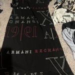 Armani Exchange Women's Tee Shirt Dress with Logo Lettering , Black small Photo 2