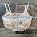 LA Hearts NEW Pac Sun Satin Brocade Floral Butterfly Corset Crop Top Sz Small Photo 6
