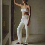 Anaak Collection Imane Linen Pants Cream Size S Photo 2