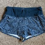 Sweaty Betty  Shorts Athletic Womens Paisley Print Blue Small Photo 2