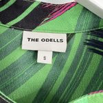 Anthropologie The Odells Kelly Green Peasant Blouse Geometric Print Size Small Photo 7
