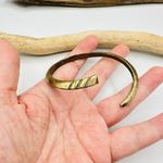 Giles & Brother X JM Spear Cuff Brass Bracelet Jewel Mint Collaboration Gold Photo 6