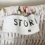 Storia Rowan Ruffled Square Neck Floral Print Cropped Top Size Medium Photo 7