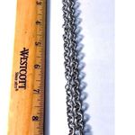 DIAMOND ENCRUSTED LOCK & KEY SOLID STERLING 925 HEAVY 18" QUALITY LINK NECKLACE Silver Photo 4