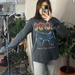 Daydreamer  AC/DC For Those About To Rock Long Sleeve Shirt Gray Size Medium Photo 3