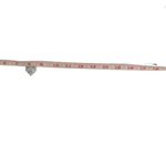 Diamond Double Heart Sterling Silver Box Chain Pendant Necklace Photo 9