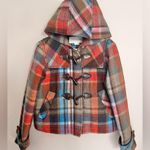 Veronica Beard NWOT  Ianna Wool Duffle Coat Multicolor Jacket Size 6 Photo 5