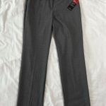 Worthington NWT Women's 4 Curvy Straight Leg Grey Pants Business Casual Slacks Photo 1