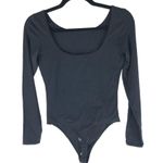 Everlane Womens The Long-Sleeve Ballet Bodysuit Low Back Thong Black S Photo 4