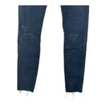 frame denim FRAME Le Skinny de Jeanne Black Acid Wash Ripped Jeans Raw Hem 26 Photo 9