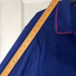 Vintage Take Two Dog Fleece Jacket Large Womens Western Grandma Blue Button Photo 2