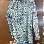 Aqua ET Sol UPF 50 ultraviolet protection, wearable beach, summer hooded dress Blue Photo 1